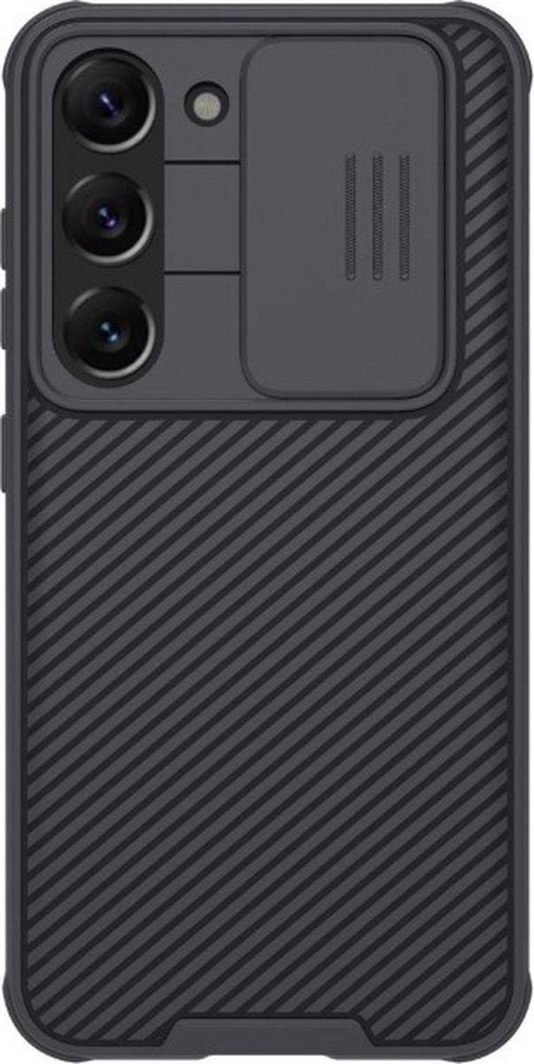 Geschikt voor Nillkin Samsung Galaxy S23 Plus Camera Slider Hoesje - Zwart