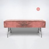 Festivz 2x Rose Goud Plastic Wegwerp Tafelkleed Versiering Set - Verjaardag Bruiloft Sweet 16 Feest Decoratie - 274 x 137 cm