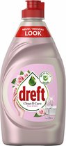 10x Dreft Clean & Care Afwasmiddel Rose & Satin 350 ml