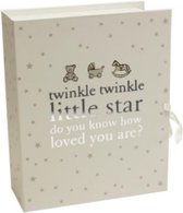 Baby Bewaarbox met lades twinkle twinkle little star van Bambino by Juliana creme