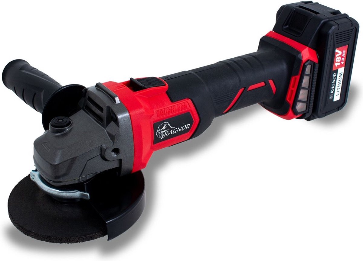 Ragnor Haakse Slijper - 18V - 115 mm - Zonder Accu en Lader