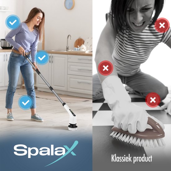 Brosse de nettoyage électrique Spalax - Brosse à récurer - Machine à polir  - Machine à... | bol.com