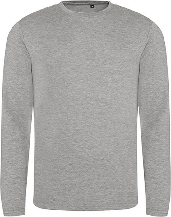 Licht Grijs Effen t-shirt lange mouwen model Extreme merk Roly maat S