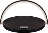 Led tafellamp -Bureaulamp - Dimbaar- Draadloos GSM oplader - Zwart