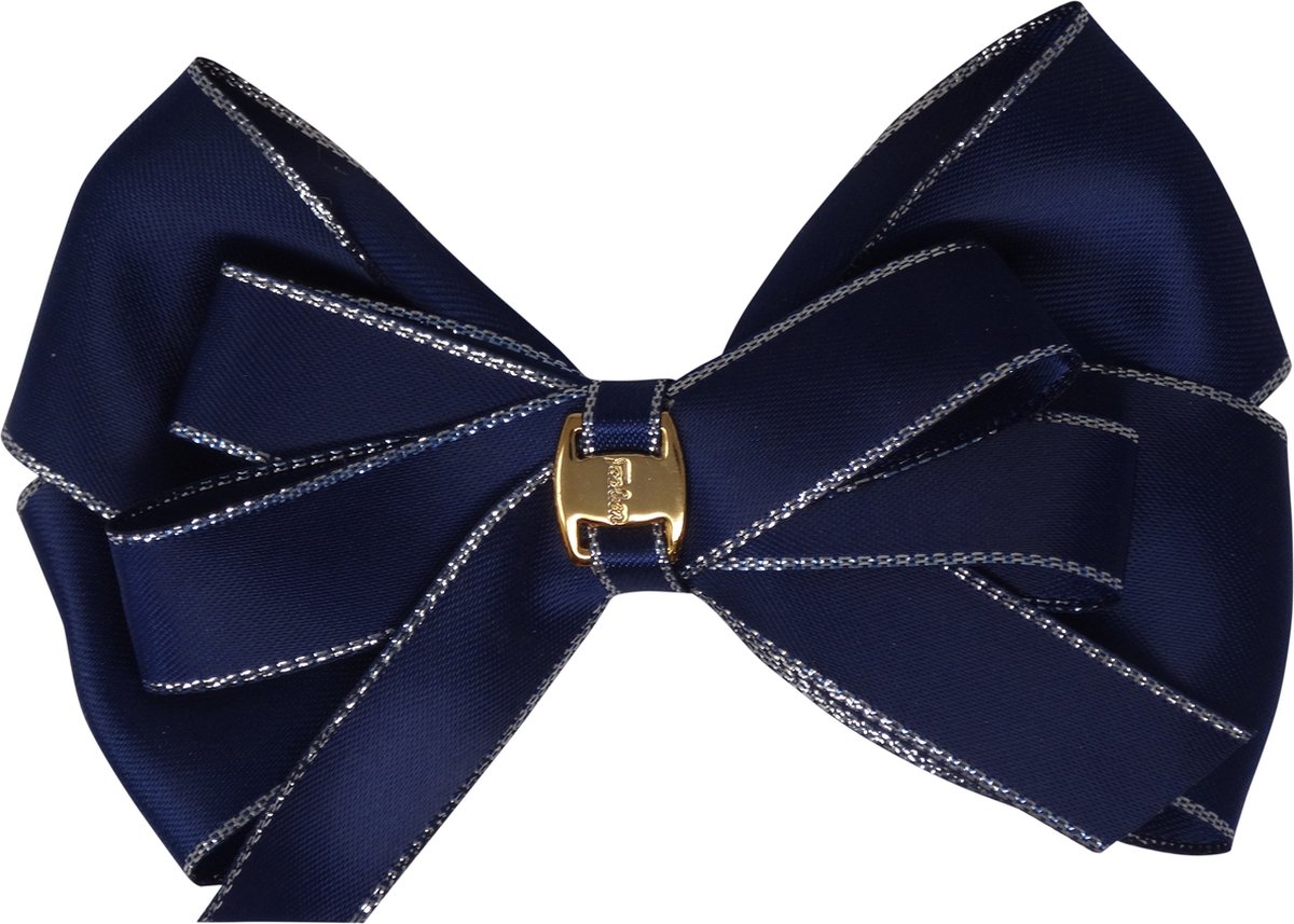 Jessidress® Haarclips Meisjes Feestelijke Haar Clip 12 cm Haarstrik - Donker Blauw