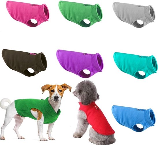 Hondenjas - Hondentrui - Hondenjasjes voor Hondjes - Hondenkleding - Fleece - Roze - M - Merkloos