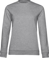 Sweater 'French Terry/Women' B&C Collectie maat L Heather Grijs