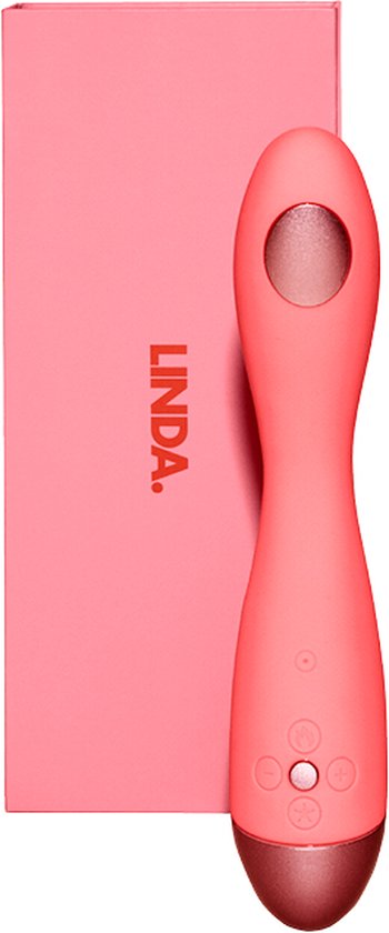 LINDA. G-spot Vibrator - Hot/cold stand – Fluor Roze