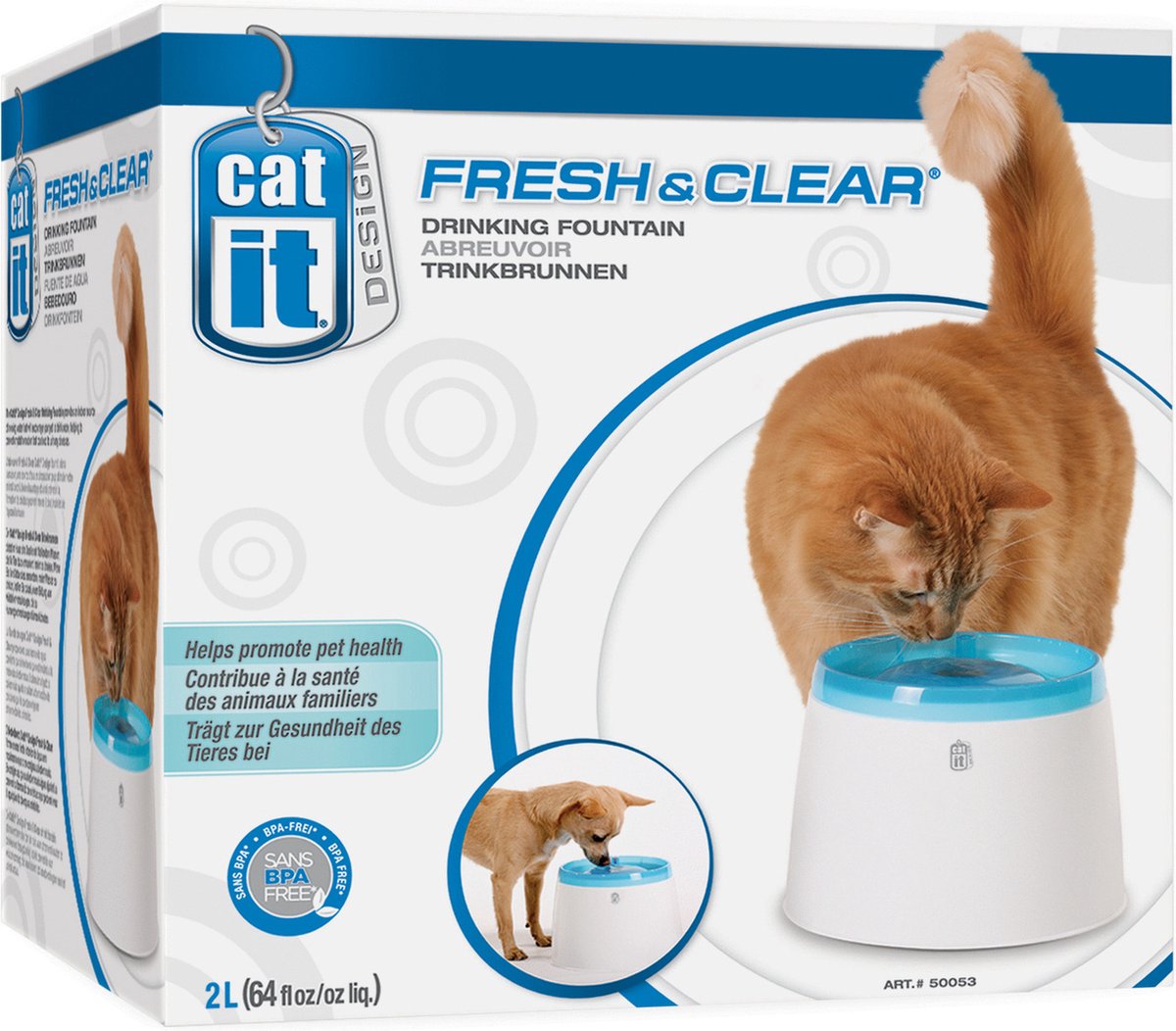 Catit Fresh And - Drinkfontein Kat - /Wit 2 | bol.com