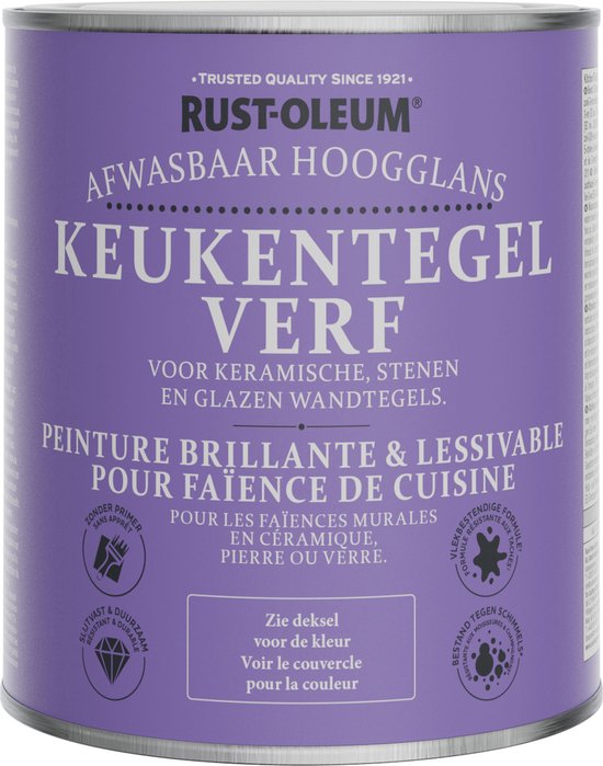 Peinture pour carrelage de cuisine Blauw Rust-Oleum haute brillance - Océan Pacifique 750 ml