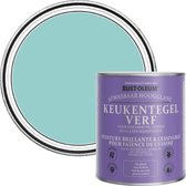 Peinture pour carrelage de cuisine Rust-Oleum Blauw haute brillance - Bleu vert 750 ml