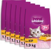 Whiskas 7+ Kattenbrokken - Kip - Zak 6 x 1.9kg