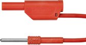 Schützinger AL 8323 / 1 / 100 / RT Adapterkabel [Stekker 4 mm - Stekker 4 mm] Rood 1 stuk(s)