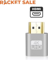 Rocket Sale ® HDMI Dummy 4K Display Port Emulator Plug - grey - draadloos bedienen - mining rig - videokaart - videosignaal - computer