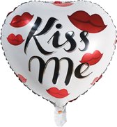 Ballon | Liefde | Valentijnsdag | Cadeau | Folie ballon | Kiss Me | Valentijn decoratie | 18 inch | Huwelijk | Trouwen | Vrijgezellenfeest