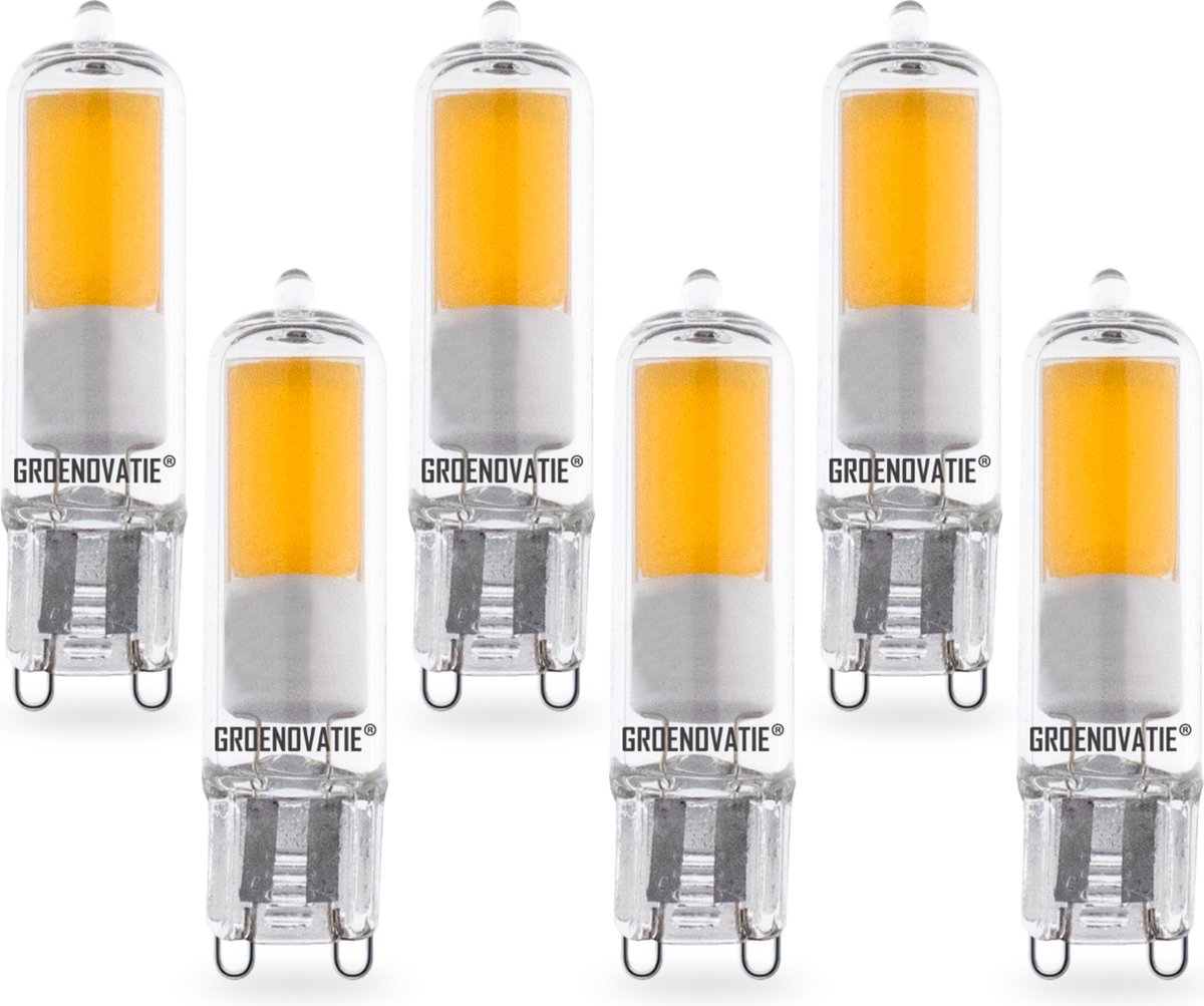 Groenovatie LED Lamp - G9 Fitting - 2W - COB - 6-Pack