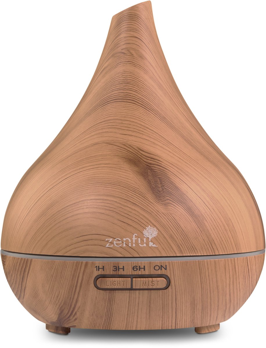 Goedkoopste Geurverspreider - Diffuser Aromatherapie - Aroma Diffuser - 550ML - Elektrisch - Timber Light