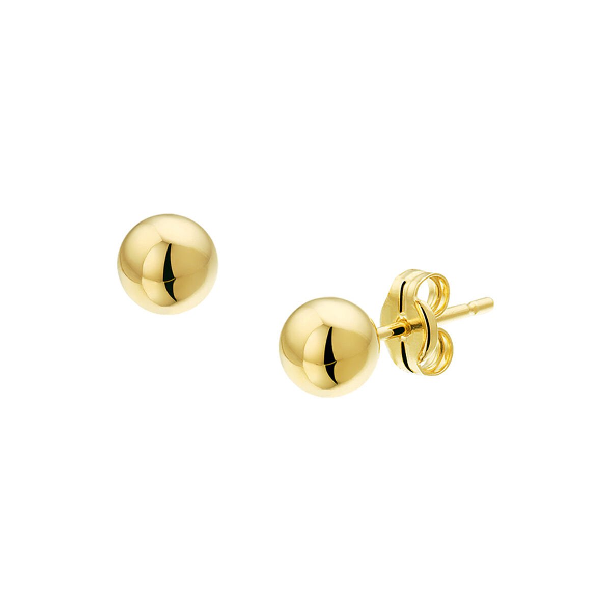 Juwelier Zwartevalk - 14 karaat gouden oorknoppen 12.219/5mm
