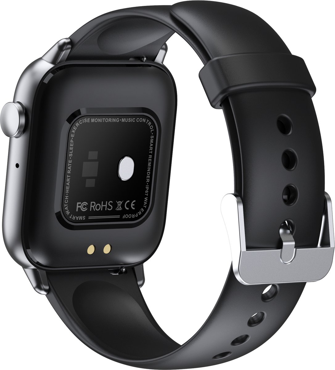 SAMTECH Smartwatch bandje - polsband - Strap QS08 - Zwart