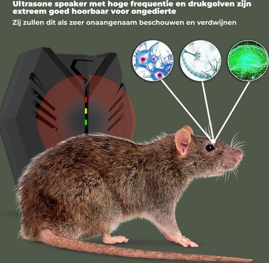 Rats et Souris - Répulsif à Ultrasons et Electromagnétiques