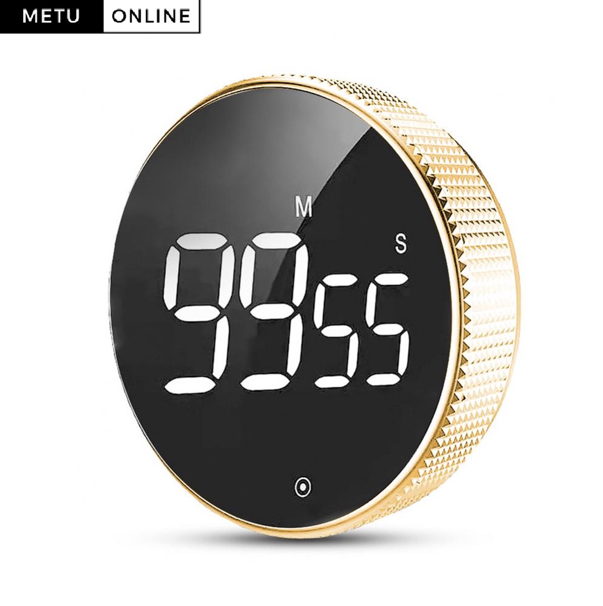 Digitale Kookwekker Goud van METU-Online - Smart Timer - LED Display - Magnetisch met Handige Draaiknop