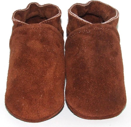 Aapie Basic Cognac - chaussures bébé - cuir - couleur cognac - anti-dérapant - taille S