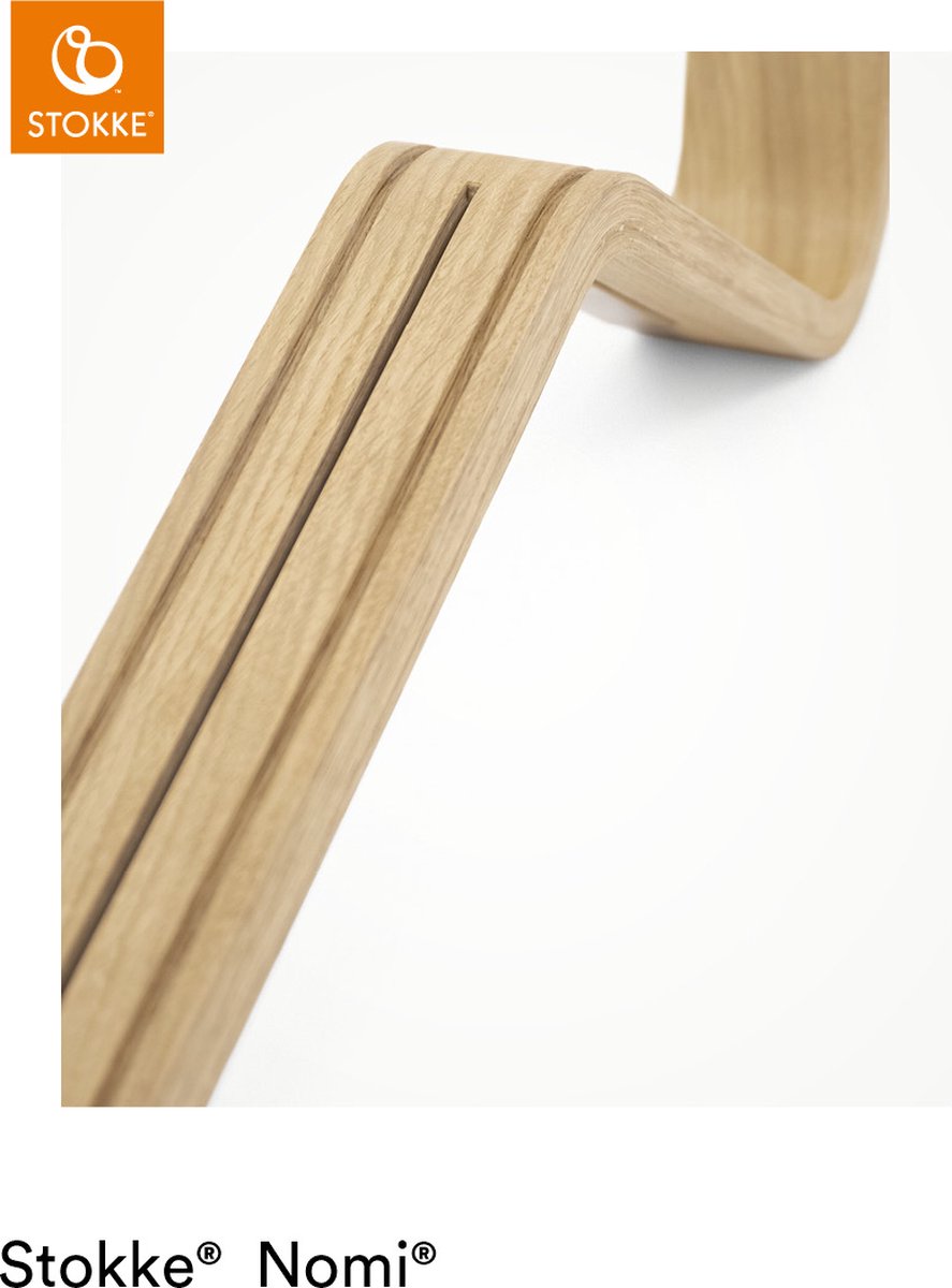Stokke® Nomi® stoel Black/Eikenhout