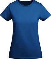 Kobalt Blauw 2 pack dames t-shirts BIO katoen Model Breda merk Roly maat S