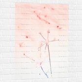 Muursticker - Rondvliegende Zaden van Bloem - 70x105 cm Foto op Muursticker