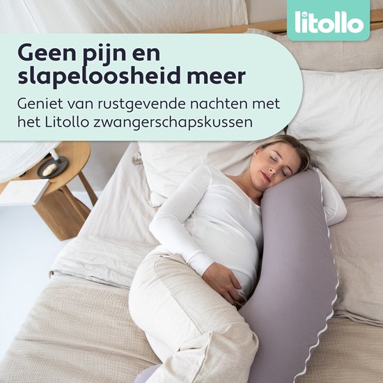 Theraline Het Originele Zwangerschapskussen & Voedingskussen 190 Cm Zijslaapkussen Parels Incl Kussensloop Woestijnkoning 628679047