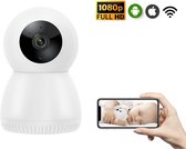 Babyfoon Camera – Babyfoon Met App – 355° Draaibaar – Full HD – WiFi – Nachtzicht – Geluid- en Beweging Detectie – Infrarood
