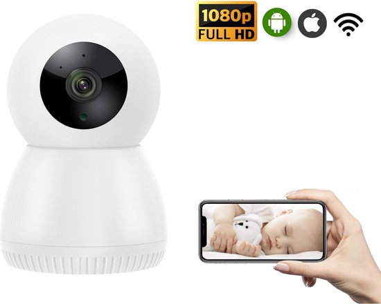 GHB Babyphone Caméra 3.2 Inches Bébé Moniteur Babyphone Vidéo LCD
