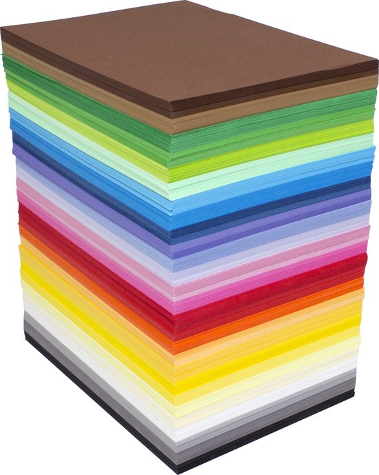Mix pack - 180 GM - 10 couleurs x 25 feuilles - Format A6 - 250 feuilles
