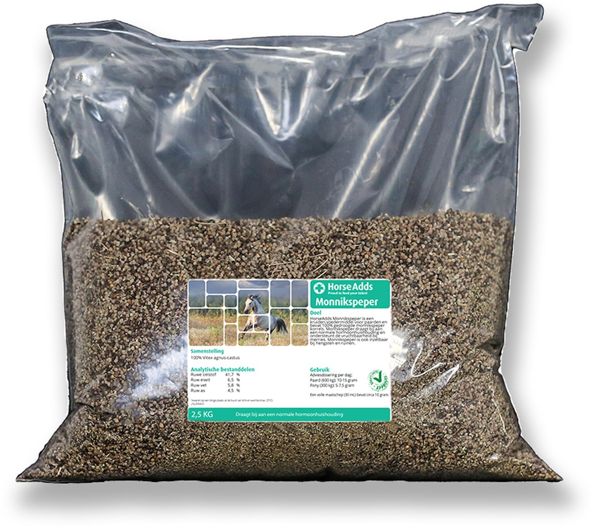 Monnikspeper 2,5 kg - Horse Adds Paardensupplementen