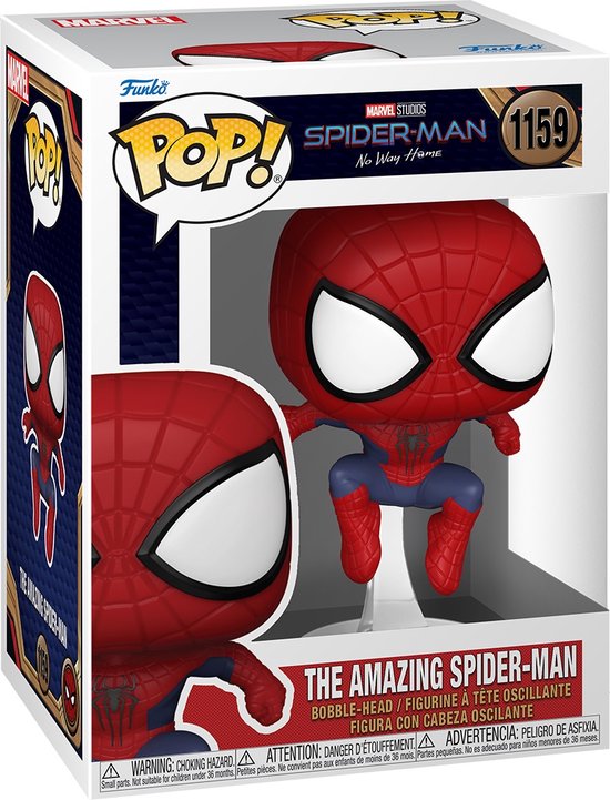Funko The Amazing Spider-Man (Leaping) - Funko Pop! - Spider-Man: No ...