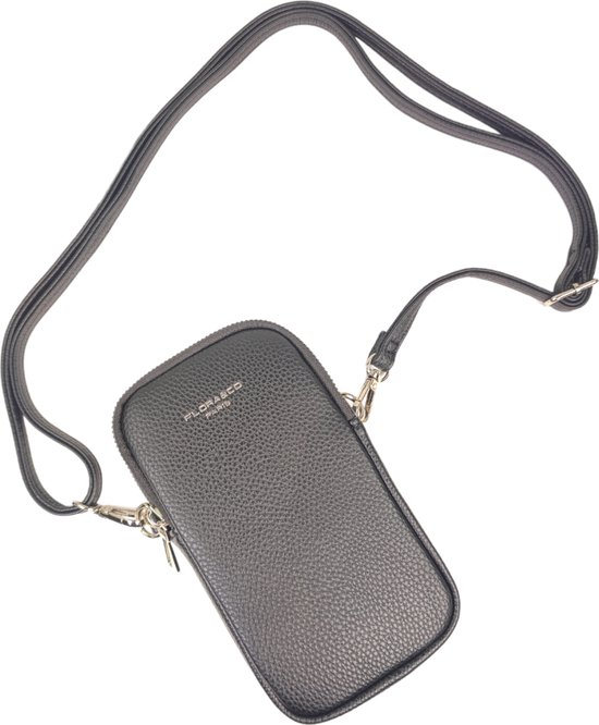 Flora & Co - Paris - Handy Crossbody sac à main/téléphone pour portable - portable - noir