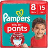 Pampers Baby Pants Baby Dry Maat 8 Extra Large (19+ kg), 15 luierbroekjes