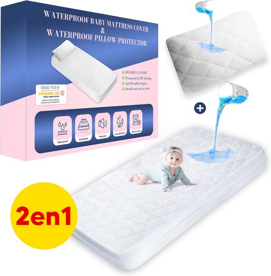 1 st antibacteriële waterdichte matrasbeschermer (alleen hoeslaken zonder kussen