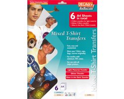 T-Shirt Transfer Mixed – Glow in the dark | Glitter & Wit voor Licht Textiel