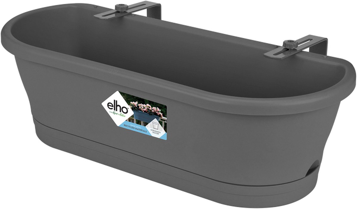 ELHO Pot De Fleurs A Suspendre Corsica 30 - Taupe - Extérieur & Balcon