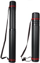 Mallette de transport extensible - 65-105 centimètres - noir/rouge