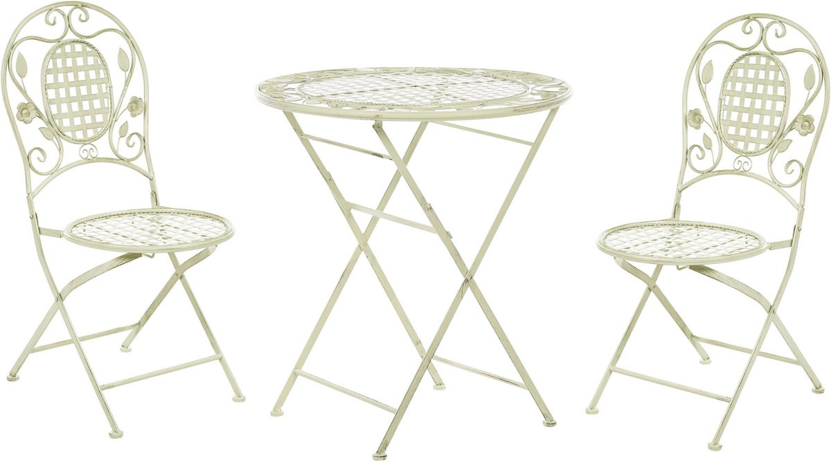 Bol.com BIVIO - Bistroset voor 2 - Lichtgroen - IJzer aanbieding