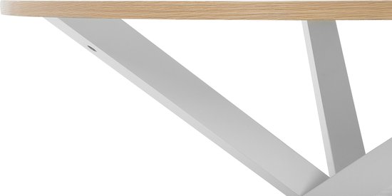 JACKSONVILLE - Ronde eettafel - Lichte houtkleur - 120 cm - MDF