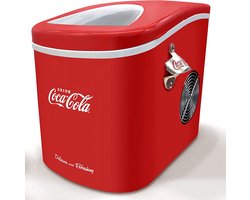 Coca-Cola ijsblokjes machine - ijsblokjes in 8-13 minuten - 11 /12 kg per dag - met flesopener - rood