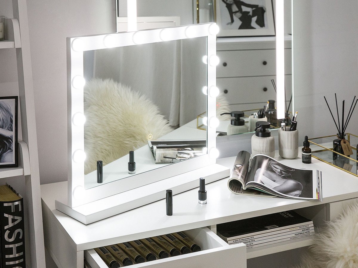 BEAUVOIR - make-up spiegel - Wit - IJzer