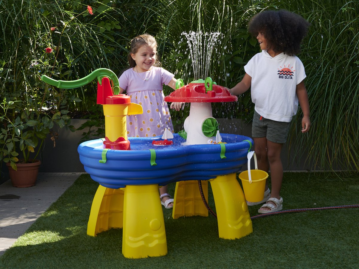 Big - AquaPlay - Waterbaan - 100 x 58 x 90 cm - Tuinslang aansluiting - Zand- of watertafel — afbeelding 12