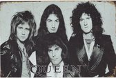 Wandbord - Queen The Band Freddie Mercury - Bryan May - Roger Taylor - John Deacon