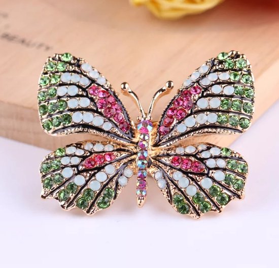 1pc Luxe Witte Vlinder Broche Delicate Insect Pin Dames Feest Gunst | NL
