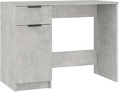 vidaXL-Bureau-100x50x75-cm-bewerkt-hout-betongrijs