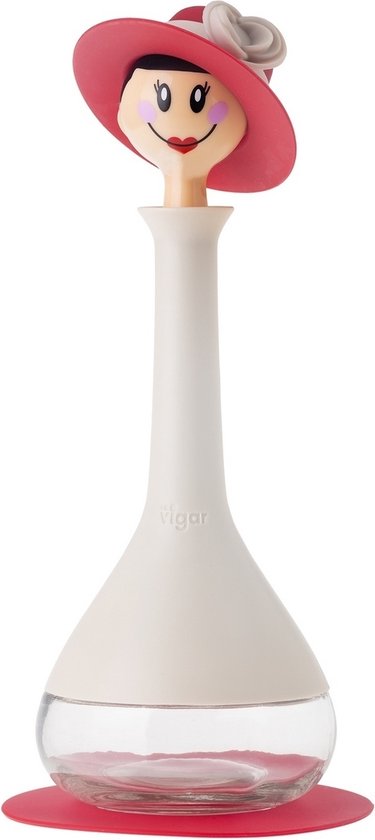 COM-FOUR® 7-delige glazen flessenset - flessen met schaalverdeling en trechter voor het mengen van oliën, azijn, likeur, sterke drank - doseerfles met opzetstuk, deksel, schenktuit (7-delige set